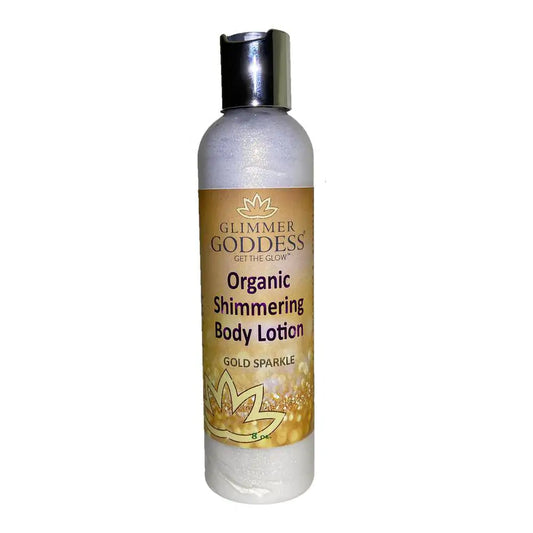 Organic Gold Shimmer Body Lotion -Sparkle For All Skin Types - ShopElegancy