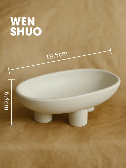 ShopElegancy™ Three-Legs Ceramic Soap Dish - ShopElegancy