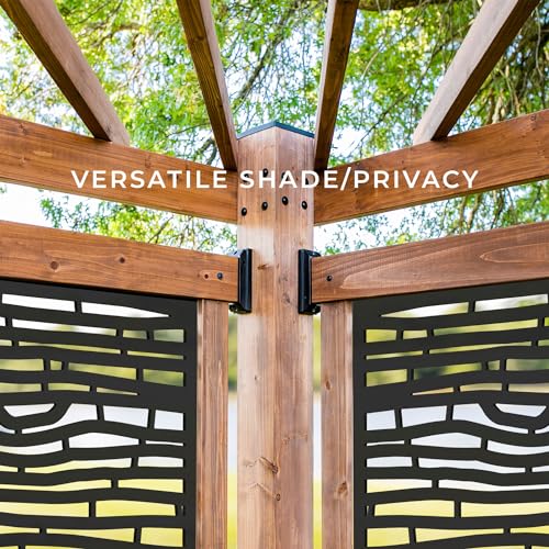 Backyard Discovery Verona Wooden Cabana Pergola with Bamboo Privacy Panels - ShopElegancyPatio, Lawn & GardenBackyard Discovery Verona Wooden Cabana Pergola with Bamboo Privacy Panels