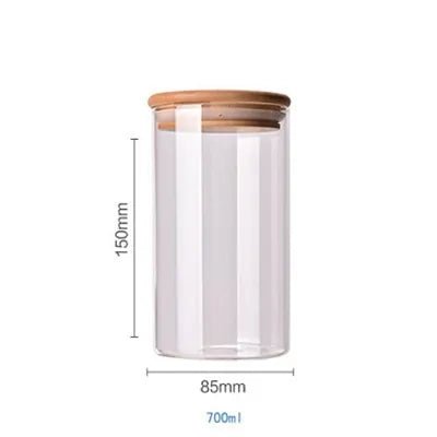 Bamboo - Covered High Borosilicate Glass Food Storage Containers - ShopElegancy8Bamboo - Covered High Borosilicate Glass Food Storage Containers