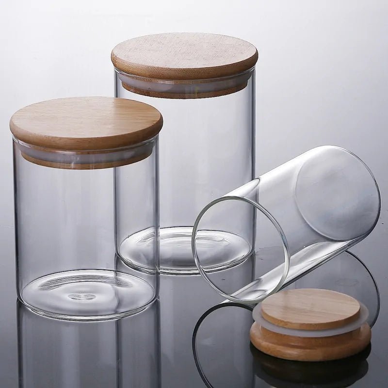 Bamboo - Covered High Borosilicate Glass Food Storage Containers - ShopElegancy8Bamboo - Covered High Borosilicate Glass Food Storage Containers