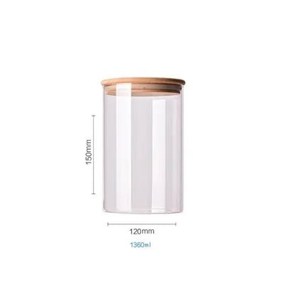 Bamboo - Covered High Borosilicate Glass Food Storage Containers - ShopElegancy16Bamboo - Covered High Borosilicate Glass Food Storage Containers