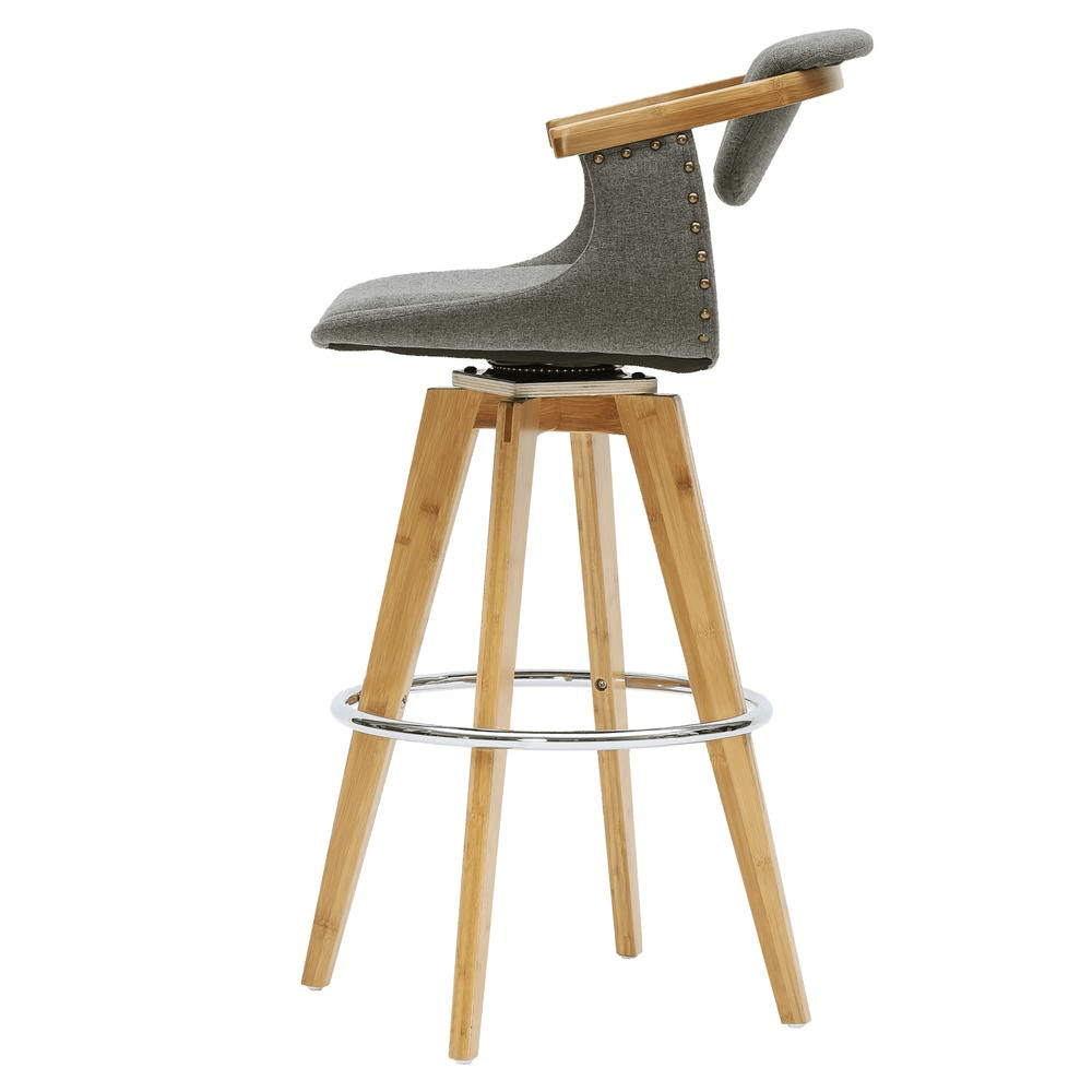 Darwin Fabric Swivel Bamboo Bar Stool - ShopElegancy842587122160DefaultDarwin Fabric Swivel Bamboo Bar Stool