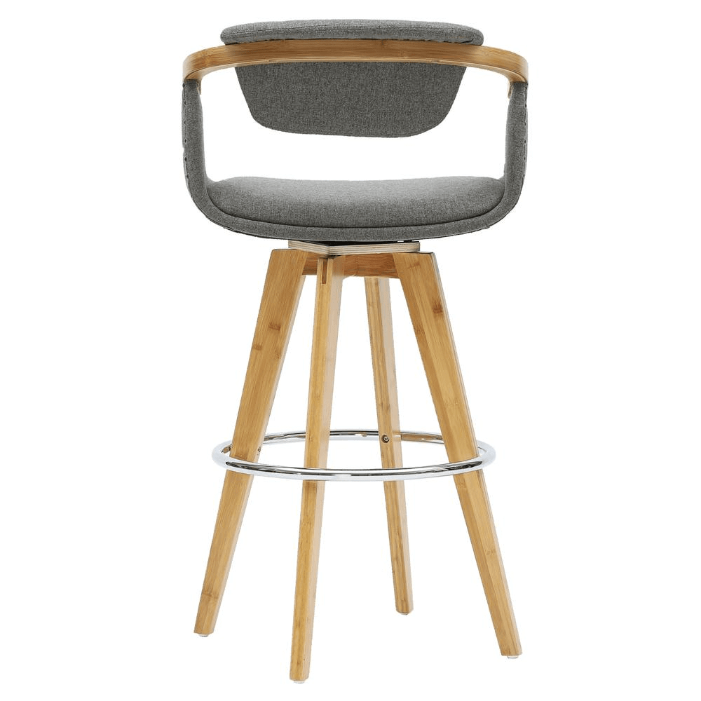 Darwin Fabric Swivel Bamboo Bar Stool - ShopElegancy842587122160DefaultDarwin Fabric Swivel Bamboo Bar Stool