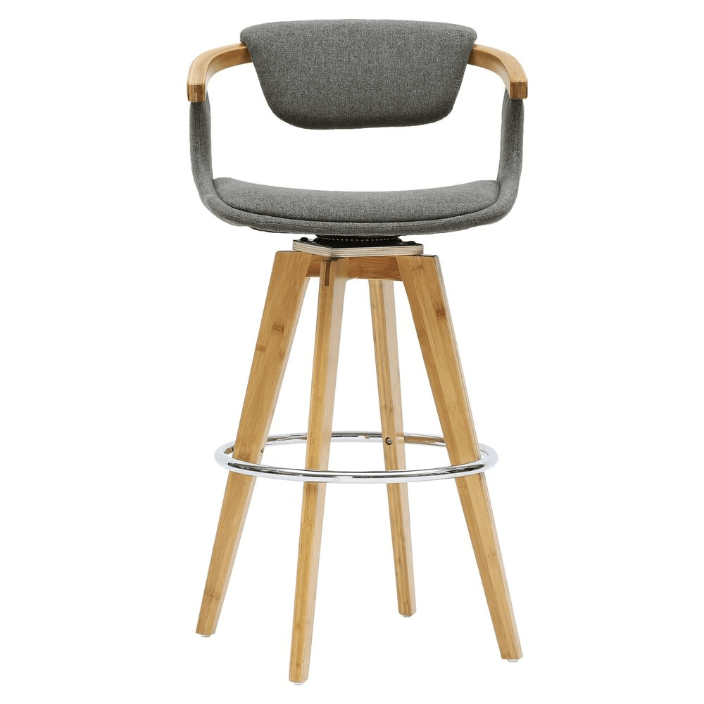 Darwin Fabric Swivel Bamboo Bar Stool - ShopElegancy842587122160DefaultDarwin Fabric Swivel Bamboo Bar Stool