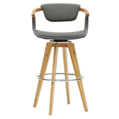 Darwin Fabric Swivel Bamboo Bar Stool - ShopElegancy842587122160DefaultDarwin Fabric Swivel Bamboo Bar Stool