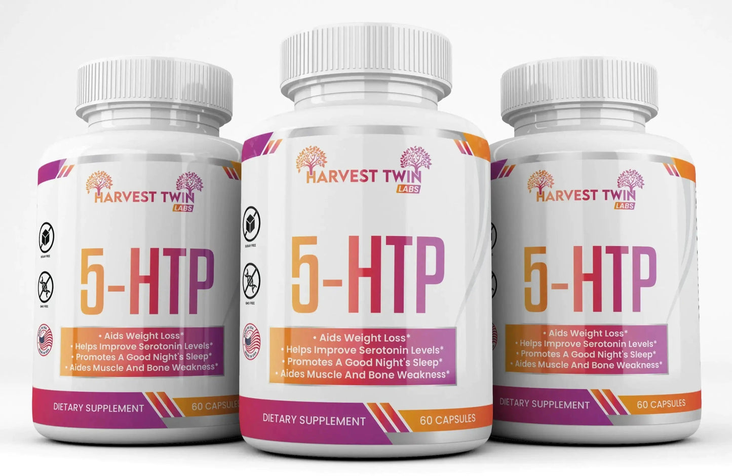 Harvest Twin Labs 5 - HTP Mood Enhancer + 3 Pack Gets FREE GIFT - ShopElegancyMood Enhance3 Pack5 - HTP Mood Enhancer Supplement for Increased Serotonin Levels - ShopElegancy