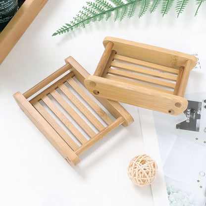 ShopElegancy™ Wooden Bamboo Soap Dish - ShopElegancy
