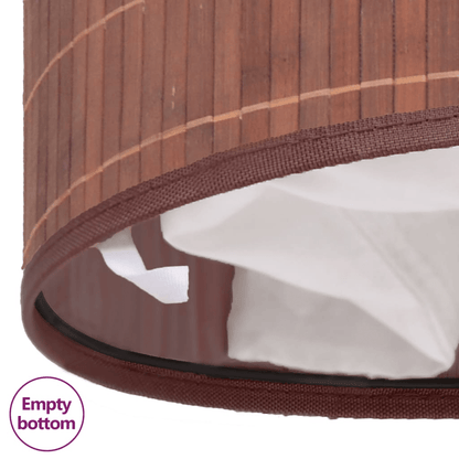 vidaXL Bamboo Laundry Bin Oval Brown - ShopElegancy8718475587286BrownvidaXL Bamboo Laundry Bin Oval Brown